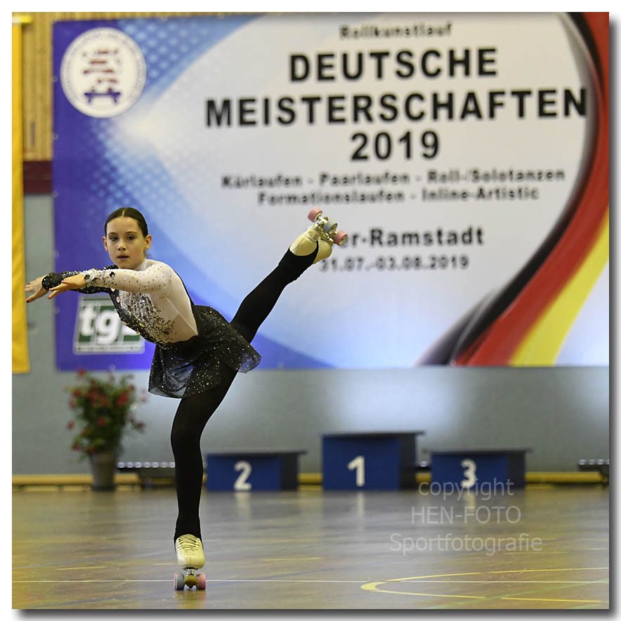 Rollkunstlauf Deutsche Meisterschaft 2019 in Ober-Ramstadt (copyright HEN-FOTO)