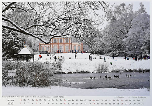 Darmstadt Kalender 2020 - Motiv für den Monat Januar (© HEN-FOTO)