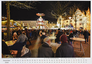Darmstadt Kalender 2020 - Motiv Dezember 2020 - Weihnachtsmarkt