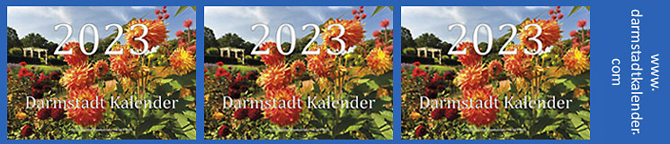 Mein Darmstadt Kalender 2023 ist mit neuen Motiven in meinem Kalender-Shop in DIN A3 / DIN A4 bestellbar