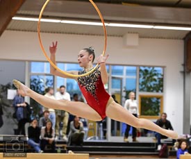 Rhythmische Sportgymnastik Winter-Cup bei TV Ober-Ramstadt mit Kristina Sharafian TSG Kassel-Niederzwehren - Gewinnerin JWK