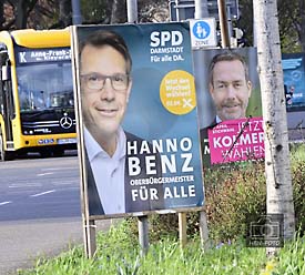 Heute Stichwahl! Wählen gehen! Oberbürgermeisterwahl in Darmstadt (©HEN-FOTO) 