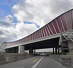 Freigabe nach Fertigstellung des Zentralbauwerks Nord am Darmstädter Kreuz BAB A5 / A67 (© HEN-FOTO )