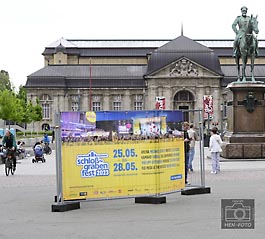 Noch wenige Tage bis zum Start des Schlossgrabenfestes in der Innenstadt von Darmstadt ( © HEN-FOTO )