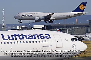 Aufgrund höherer Kosten für Kerosin und der Streiks, so die Firmenleitung, erfolgt die überraschend schnelle Schließung der Tochter CityLine bereits zum Samstag (19.)  (Foto © Peter Henrich / HEN-FOTO)