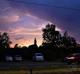 Schöner Abendhimmel vor Unwetter mit Blitzmarathon ( © HEN-FOTO )