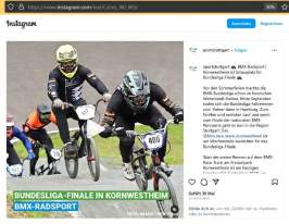 BMX-Radsport: Die BMX-Bundesliga gastiert in Kornwestheim - Bildquelle Instagram / Sport Stuttgart / copyright HEN-FOTO