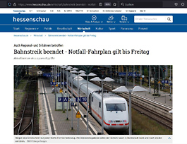 Bis 18 Uhr dauerte der Lokführer-Streik der Gewerkschaft ( © HEN-FOTO )