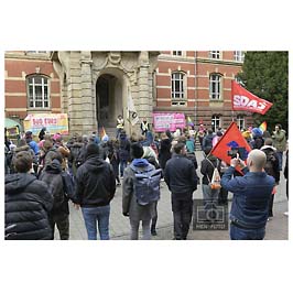 Hochschulaktionstag in Hessen von Bündnis der Gewerkschaften und Netzwerken will neben Gehaltsforderungen auch unbefristete Beschäftigungsperspektiven und gesetzliche Reformen ( © HEN-FOTO Bildergalerie )