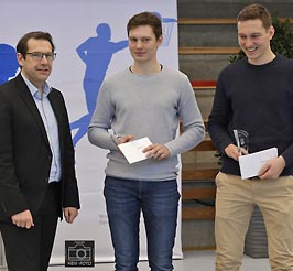 Der Höhepunkt der diesjährigen Sportlerehrung in der Böllenfalltorhalle war die Verleihung des Sportpreises an die Zwillinge und Judokas Immo und Hendrik Schmidt ( © HEN-FOTO )