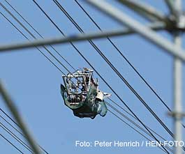 Für die Trassenabschnitte Urberach / Weinheim werden bei Griesheim / Riedstadt Wolfskehlen neue Strommaste mit neuen Stromkabel für die 380-KV-Leitung errichtet (Fotogalerie © Peter Henrich / HEN-FOTO)