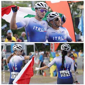 Vor großer Zuschauerkulisse gelingt Italien im Speed-One-Lap Wettbewerb ein Doppelsieg von Sieger Vincenzo MAIORCA mit Alessio PIERGIGLI sowie Siegerin Alice SORCIONOVO mit Asja VARANI (Fotogalerie © Peter Henrich / HEN-FOTO