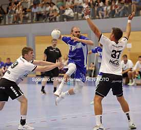 Aufsteiger SG Arheilgen (2.) bezwingt zu Hause in der Handball-Oberliga die HSG Aschafftal (Fotogalerie © Peter Henrich)