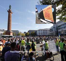 Klimastreik in DA am Samstag mit Fuss- und Fahrrad-Demo sowie einer Kundgebung auf Luisenplatz im Rahmen bundesweiter Aktionen (Fotogalerie © Peter Henrich / HEN-FOTO)
