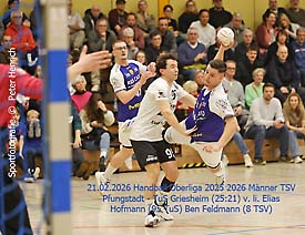 Gelungene Revanche - TSV Pfungstadt besiegt TuS Griesheim in der Handball Oberliga (25:21) - Fotogalerie  ©  Peter Henrich