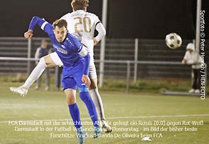 FCA Darmstadt mit der schlechtesten Abwehr gelingt Remis (0:0) gegen Rot-Weiß Darmstadt - im Bild bester Torschütze (7) Vinicius Miranda De Oliveira beim FCA (Fotogalerie © Peter Henrich) FCA Darmstadt mit der schlechtesten Abwehr gelingt Remis (0:0) gegen Rot-Weiß Darmstadt - im Bild bester Torschütze (7) Vinicius Miranda De Oliveira beim FCA (Fotogalerie © Peter Henrich)
