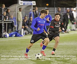 Während SV Hahn bei SG Modau patzt, gewinnt Tabellenführer SG Arheilgen gegen Genclerbirligi Bischofsheim (Fotogalerie © Peter Henrich / HEN-FOTO) Während SV Hahn bei SG Modau patzt, gewinnt Tabellenführer SG Arheilgen gegen Genclerbirligi Bischofsheim (Fotogalerie © Peter Henrich / HEN-FOTO)