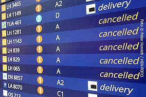 Festgefahrene Tarifauseinandersetzungen zwischen Lufthansa und den Gewerkschaften UFO und Cockpit führen zu Streiks, Demonstration, gecancelten Flügen, verärgerte Fluggästen, steigenden Streikkosten, Stilllegung von City-Line (Foto © Peter Henrich / HEN-FOTO)