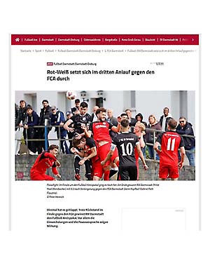 SKV Rot-Weiß Darmstadt dreht 2:0 Rückstand zum 2:5 Pokalsieg gegen FCA Darmstadt (Sportfotografie © Peter Henrich / HEN-FOTO)