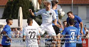 Fußball Saison 2026 2027 - Hessenpokal Germania Ober-Roden - SV Hummetroth - kompakte Abwehr - den Eckball kann Morten Gräf nicht verwerten - Marc Züge und Paul Bickel verhindern dies (Fotogalerie © Peter Henrich / HEN-FOTO) Fußball Saison 2026 2027 - Hessenpokal Germania Ober-Roden - SV Hummetroth - kompakte Abwehr - den Eckball kann Morten Gräf nicht verwerten - Marc Züge und Paul Bickel verhindern dies (Fotogalerie © Peter Henrich / HEN-FOTO)