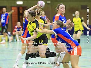 Die HSG Weiterstadt/Braunshardt/Worfelden dominiert die Frauen Regionalliga Handball Begegnung mit 40:25 gegen die HSG Bachgau (Foto: Peter Henrich / HEN-FOTO) Die HSG Weiterstadt/Braunshardt/Worfelden dominiert die Frauen Regionalliga Handball Begegnung mit 40:25 gegen die HSG Bachgau (Foto: Peter Henrich / HEN-FOTO)